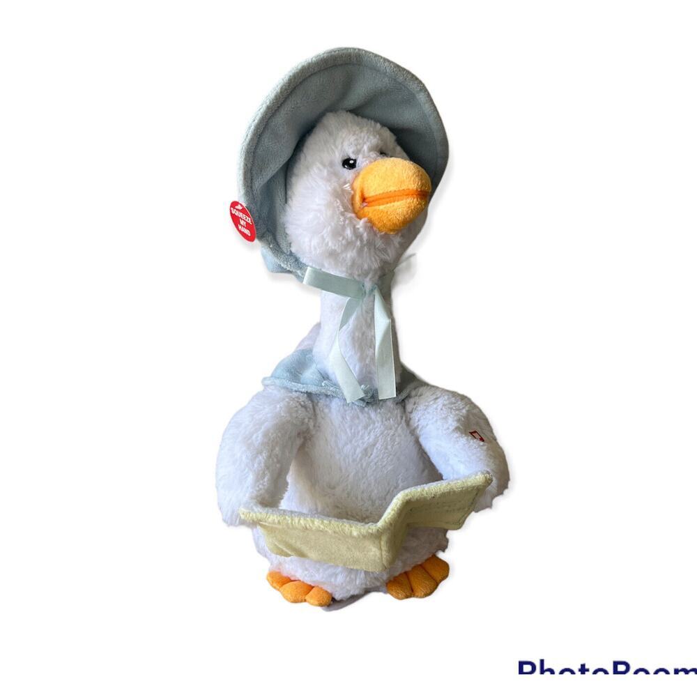Cuddle Barn 14" Mother Goose Animated Talking Plush Recites 7 Nursery Rhymes